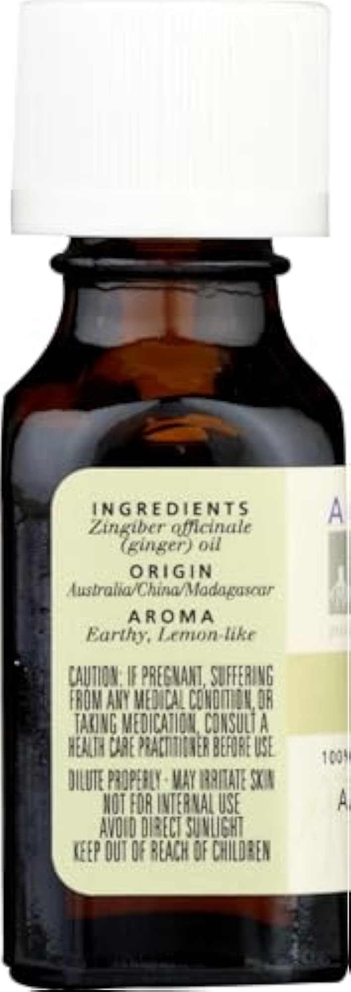 Essential Oil Ginger, (Zingiber Officinale) 0.5 Fl Oz